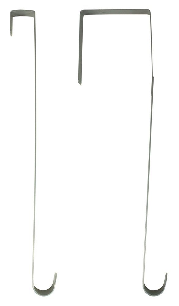 RIFFELMACHER & WEINBERGER Dekoobjekt Außentür Türhaken für Kränze 26cm - 2 Stück Silber