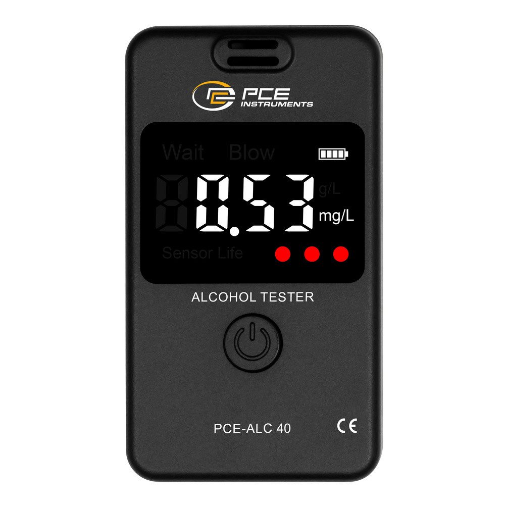 PCE Instruments Alkohol-Schnelltest PCE Instruments PCE-ALC 40 Alkoholtester inkl. Display, Verschiedene