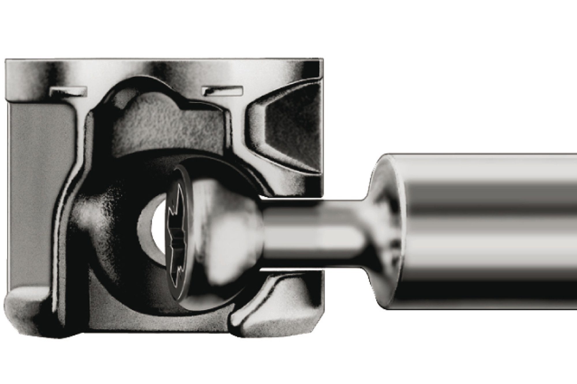 Häfele Befestigungsanker Exzenterbolzen 34mm S100 für Bohrloch-Ø5mm + Exzenterverbinder Minifix, (10-tlg)