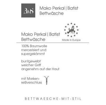 Bettwäsche Mako Batist / Perkal Bettwäsche Karo Lyon, BETTWAESCHE-MIT-STIL, Mako Batist / Perkal, 2 teilig