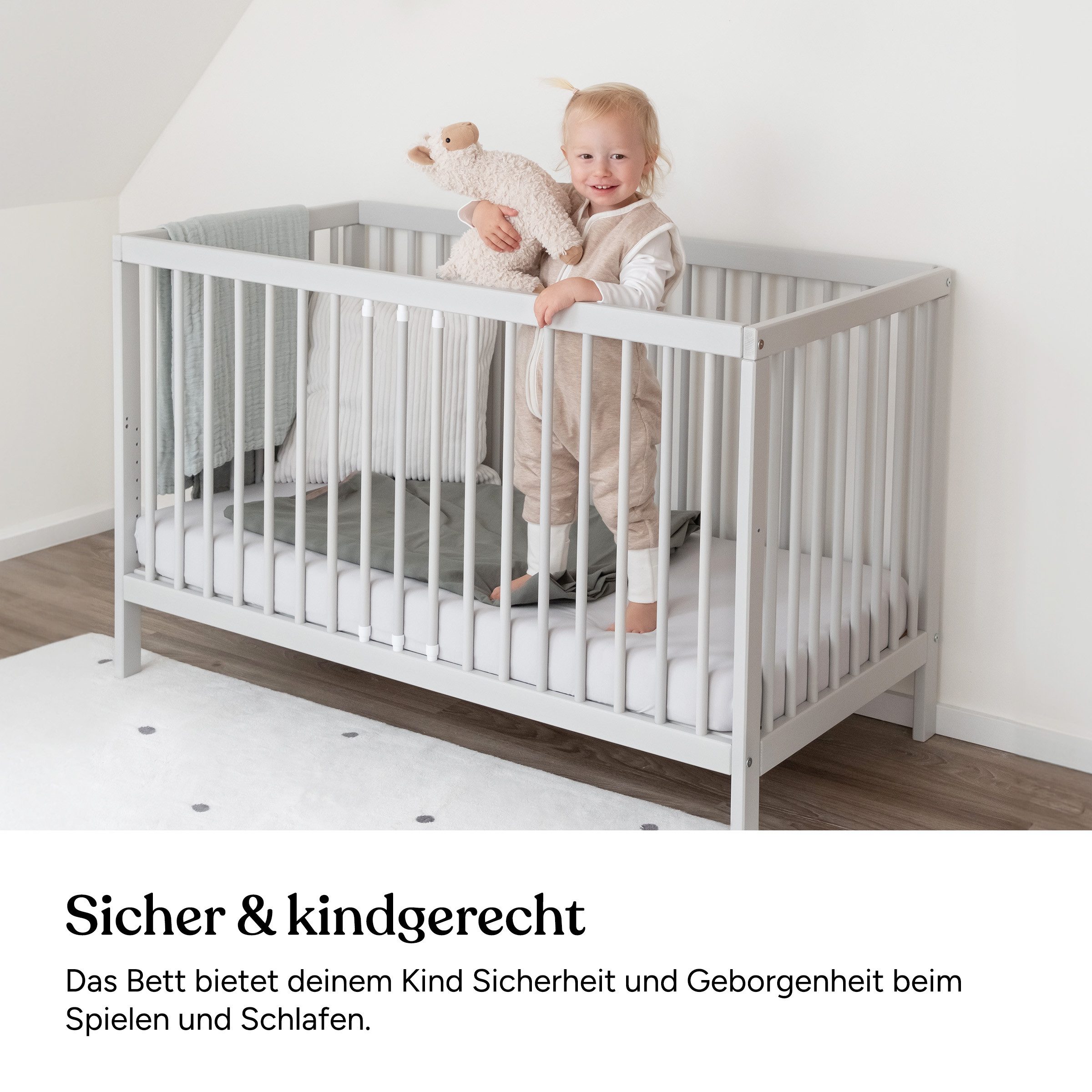 Ehrenkind Babybett PUR inkl. Matratze aus günstig online kaufen