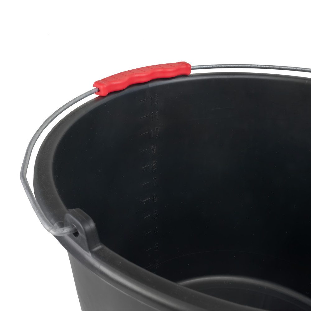 Prima-Online Baueimer Mörtelkübel Baueimer 12L I 16L I 20L bequemer Griff, 12 Liter