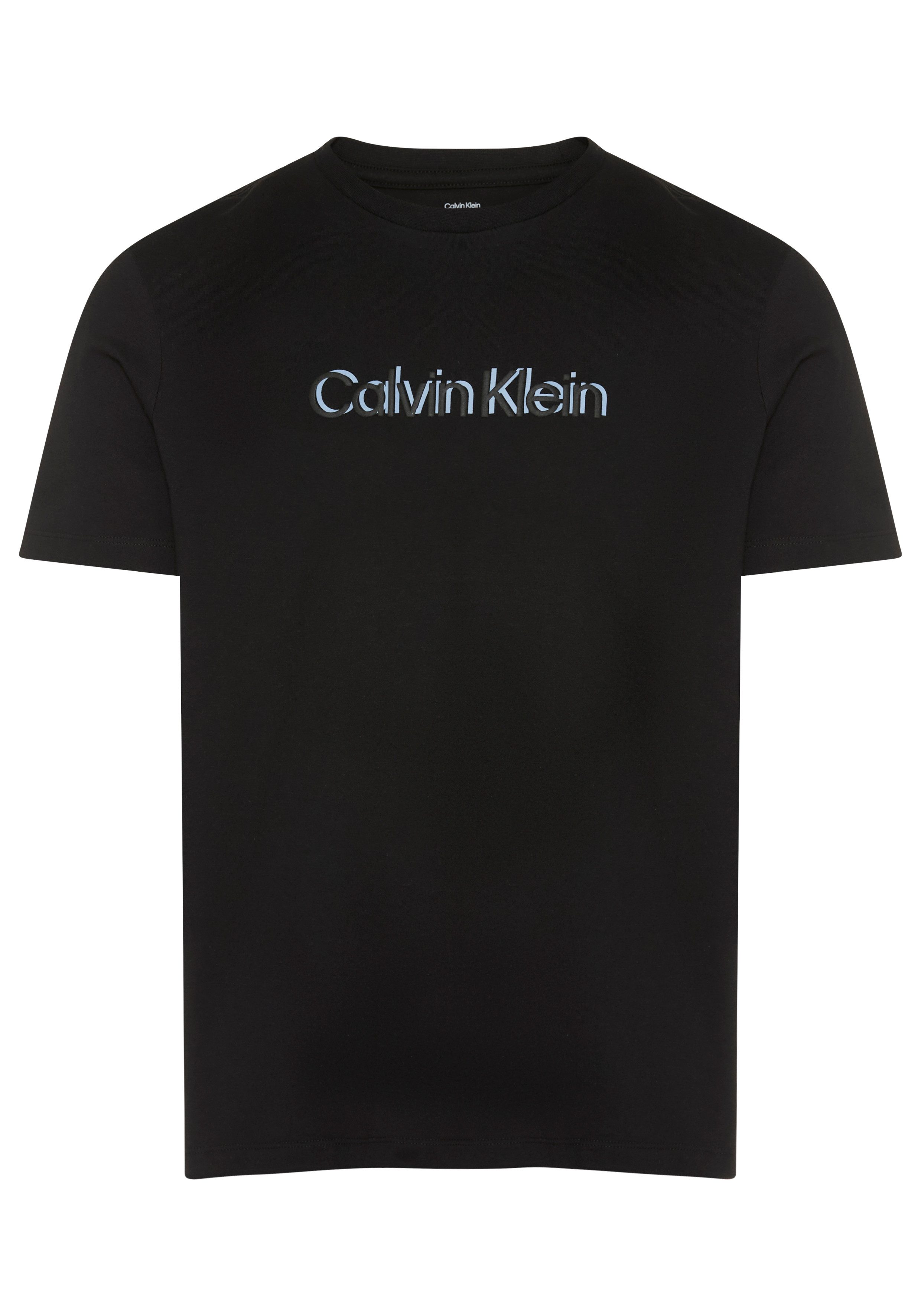 Calvin Klein Jeans T-Shirt Logoschriftzug, Rundhalsausschnitt, Regular Fit, reine Baumwolle – Bild 2 von 3