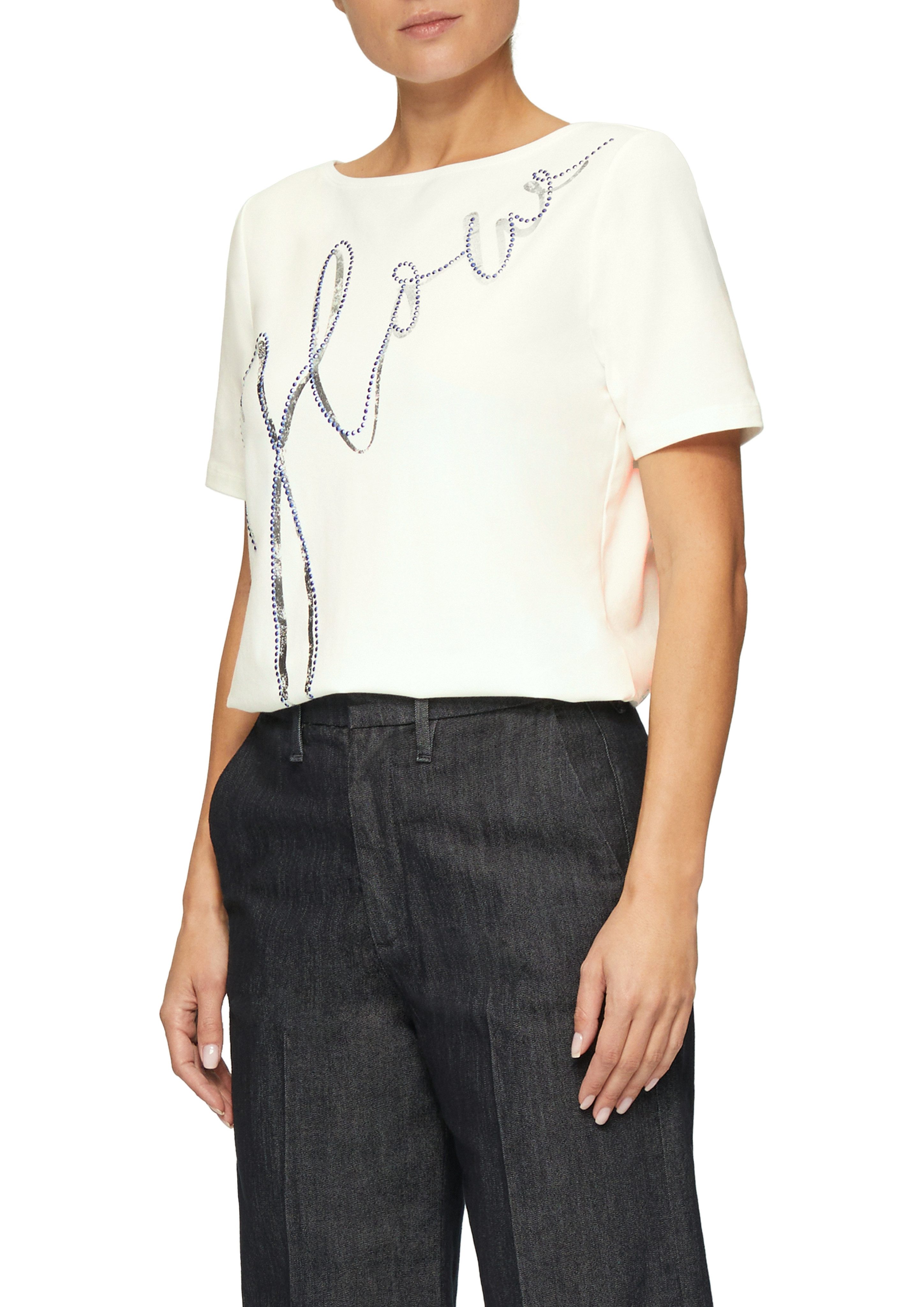 s.Oliver BLACK LABEL T-Shirt mit Schriftzug günstig online kaufen