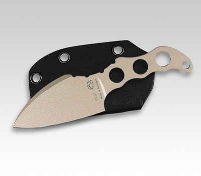 Linder Universalmesser Eickhorn Urban Leaf Neckknife in US-TAN, (1 St), Hochleistungsstahl, Scheide inklusive