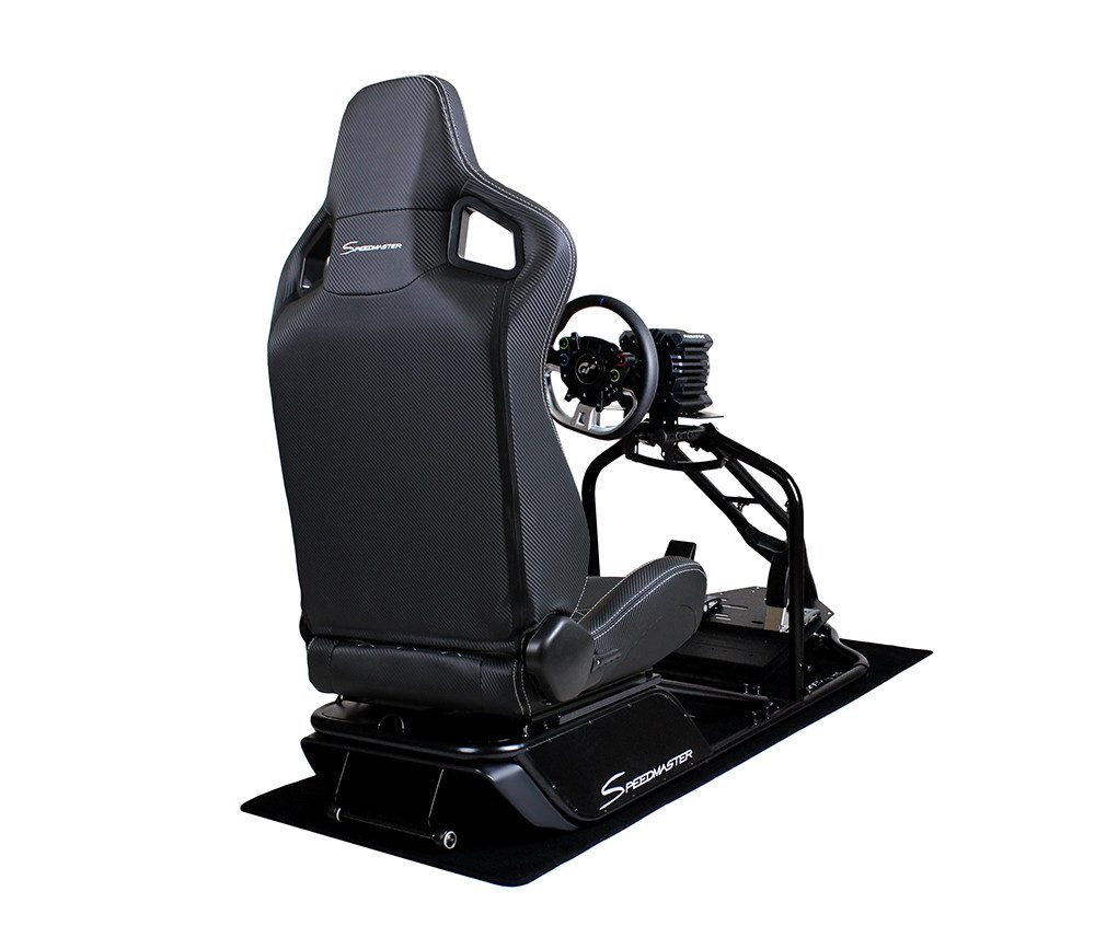 Speedmaster Simulator Cockpit Pro Sim Racing Cockpit Racing Wheel Stand SCHWARZ Gaming-Controller (Kompatibel mit allen gängigen Lenkrädern und Pedalen)