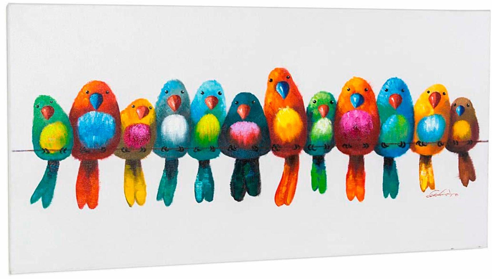 Schneider Acrylglasbild »Bunte Vögel«, 120/60 cm-Otto