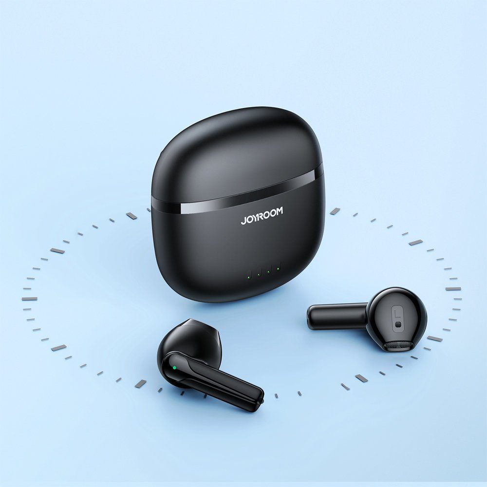 JOYROOM TWS Kopfhörer (Bluetooth, IPX4 Stunden, % Wasserdicht ENC (70 Lautstärke), 5.3, Stunden Sprechzeit: Musikhördauer: 48 Bluetooth Entfernung: Bluetooth-Version: Wasserdicht: 10m) IPX4, % Stunden (70 Control, 5.3 4 Touch Bluetooth-Kopfhörer 6 Lautstärke), Standby-Zeit: Kabellos Bluetooth 5.3, Schwarz