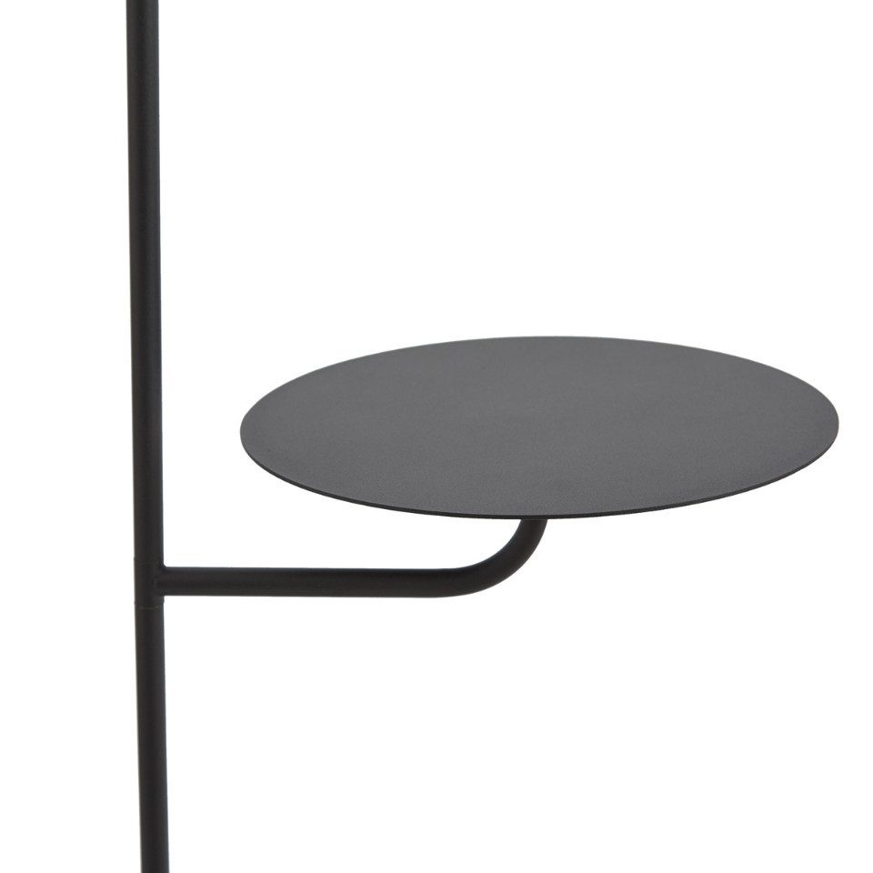 Qazqa Stehlampe Ostrich, ohne Leuchtmittel, Warmweiß, QAZQA Stehlampe, e27, Schwarz, Metall, Modern