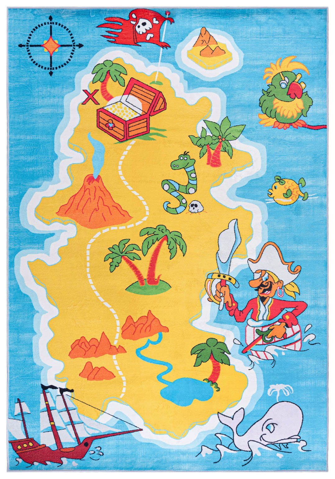 Kinderteppich Kinderteppich Spiel Teppich Kinderzimmerteppich Blau