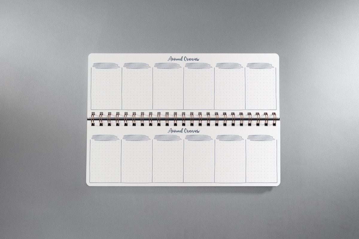 Sigel Schreibtischkalender Wochenplaner Jolie (EN) undatiert 30x11,4cm 1 Woche/2 Seiten Underwate