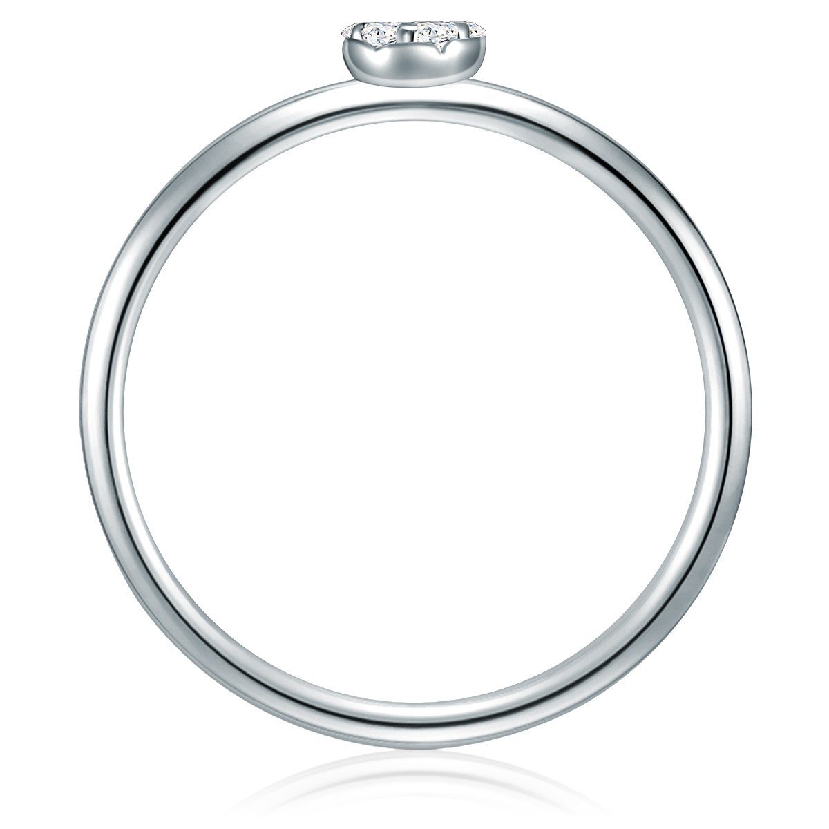 Silberring mit silber, Silber Trilani Sterling