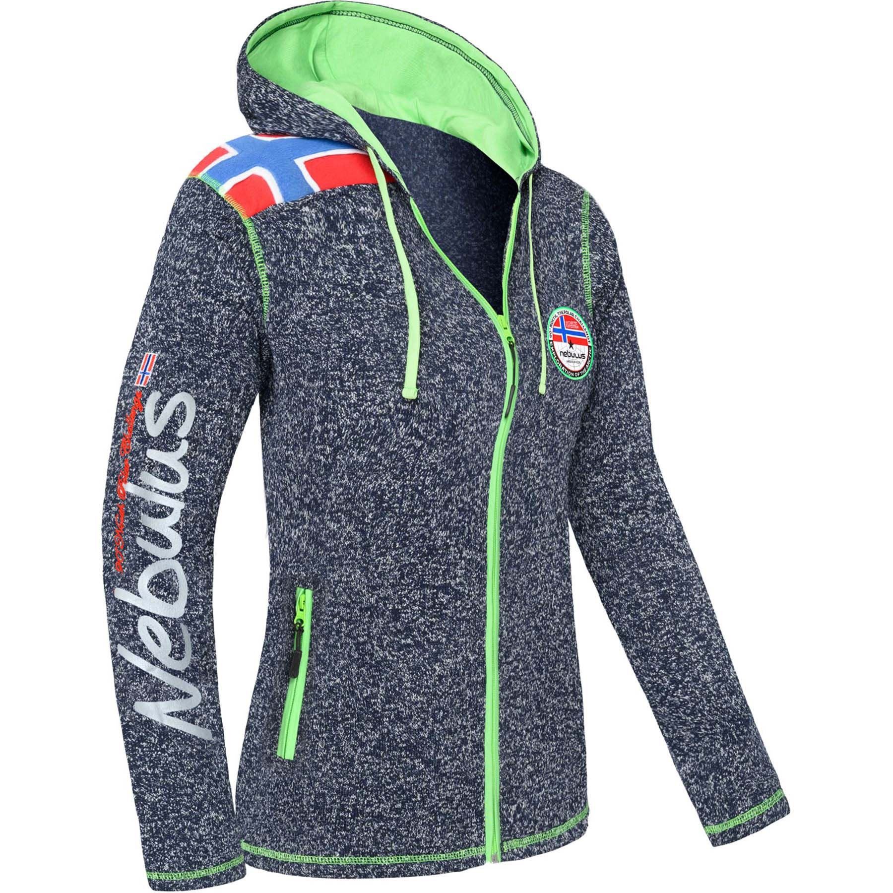 Fleecejacke NORSKA, P4651 - Damen, navy meliert, XL/42