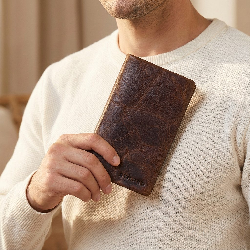 STILORD Geldbörse "Kenan" XL Leder Portemonnaie Herren mit Münzfach & RFID günstig online kaufen
