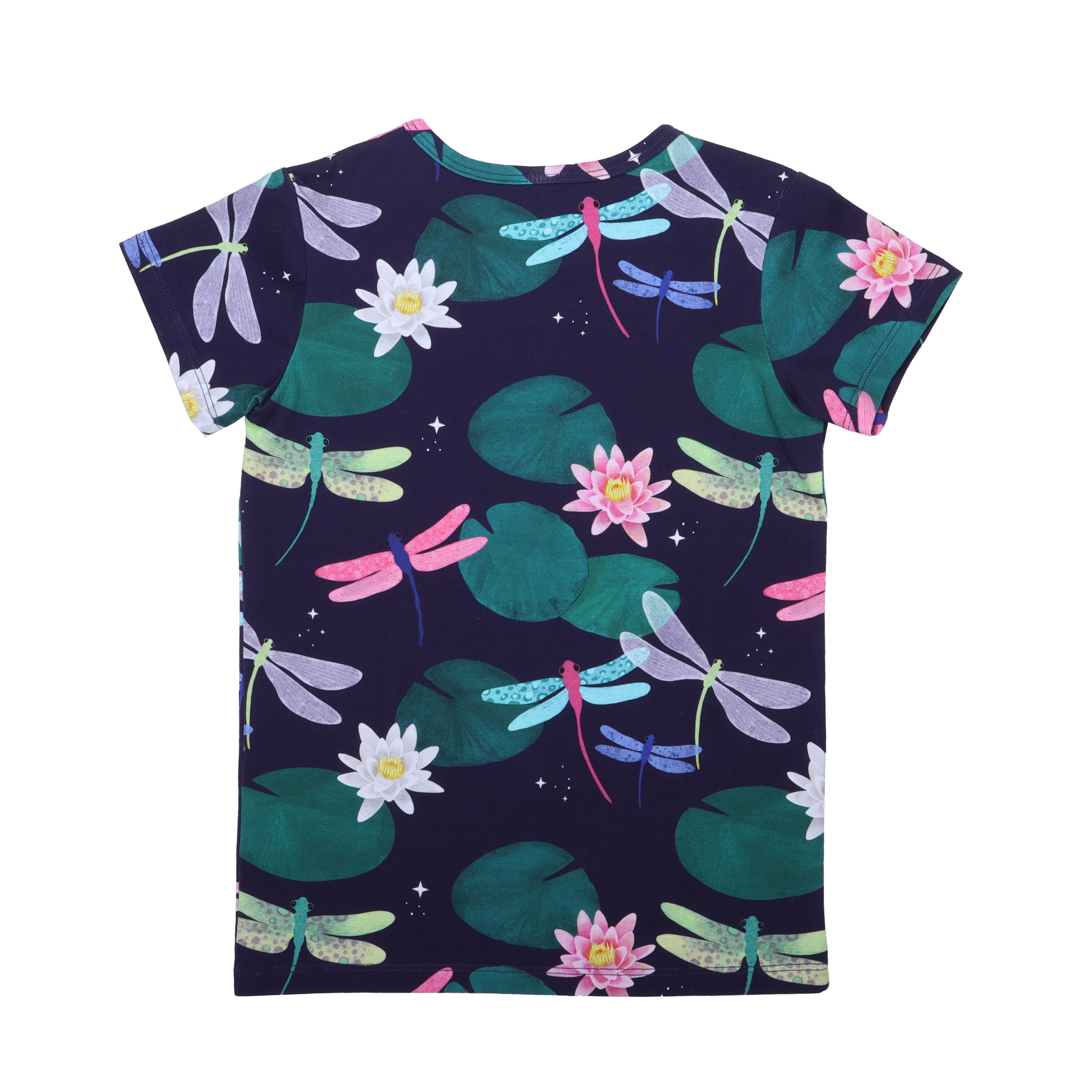 Walkiddy T-Shirt Walkiddy Colorful Dragonflies Kinder Bio Baumwolle GOTS Dark Blue Bio Baumwolle,GOTS, Kinderbekleidung,nachhaltige Klamotten,T-Shirt