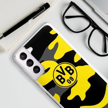 DeinDesign Handyhülle BVB Borussia Dortmund Fanartikel BVB Camo, Samsung Galaxy S21 5G Silikon Hülle Bumper Case Handy Schutzhülle