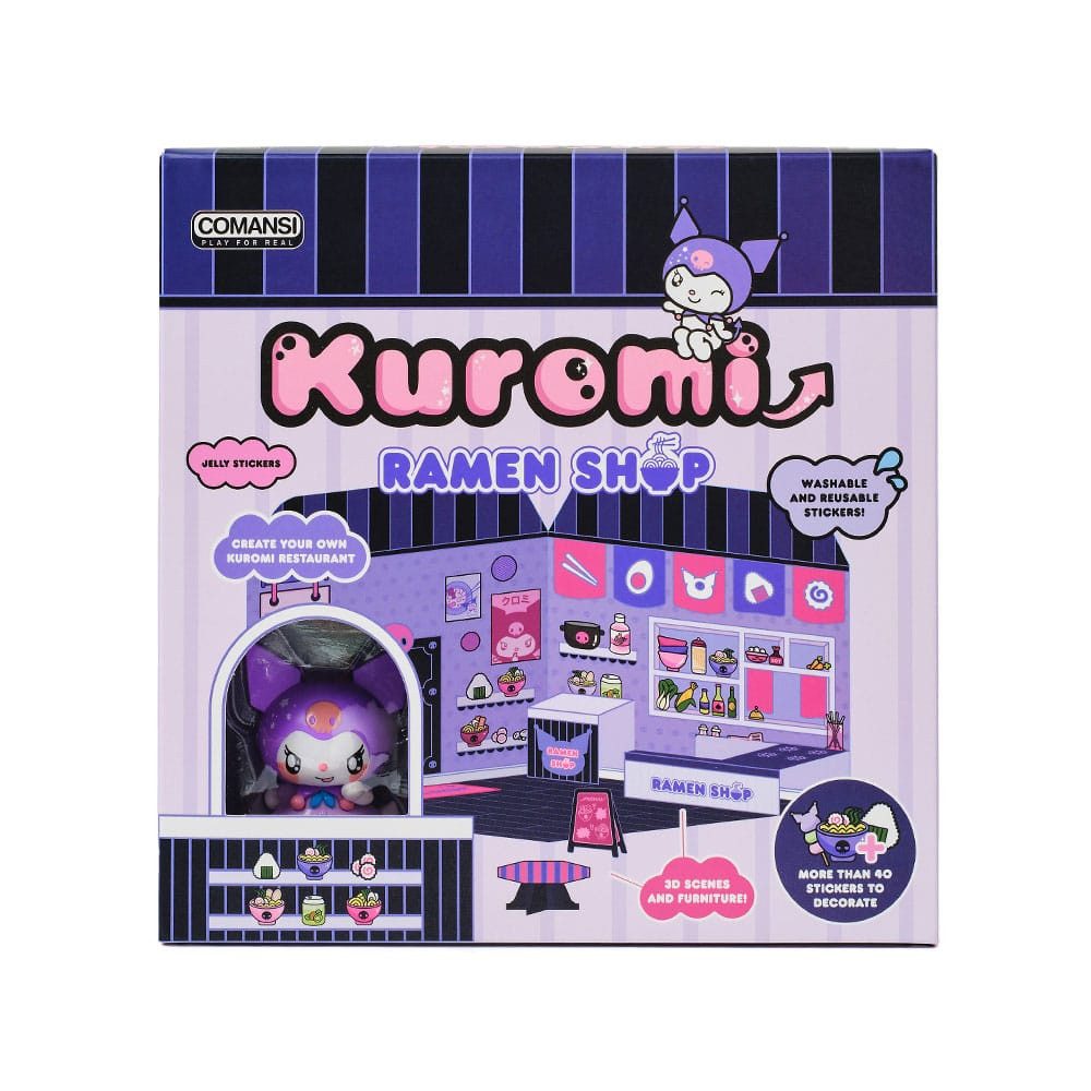 Comansi Merchandise-Figur Hello Kitty and Friends Minifigur Sticker House Kuromi Ramen Shop