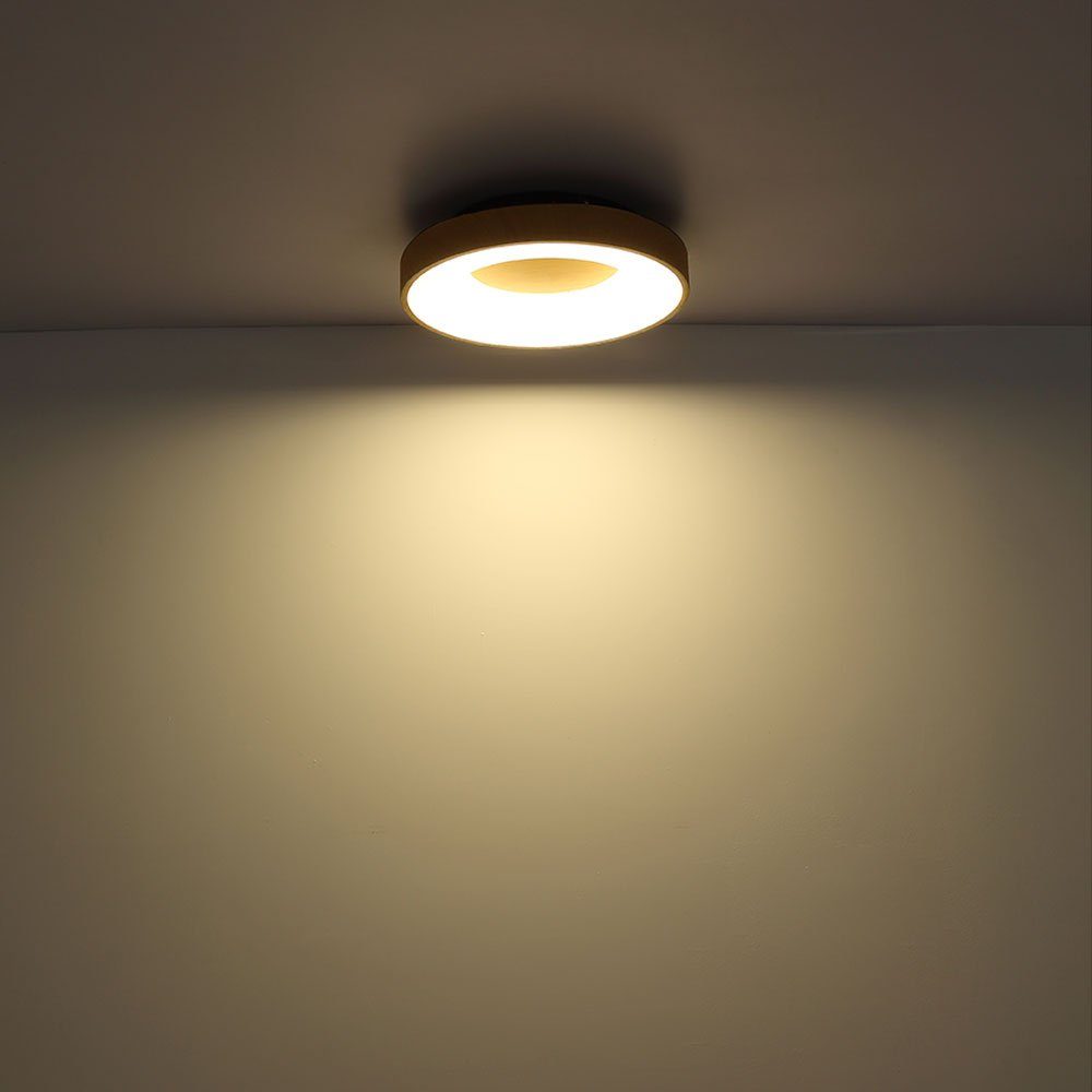 Kaltweiß, Tageslicht Wohnzimmerlampe Warmweiß, CCT Neutralweiß, LED inklusive, etc-shop Deckenlampe Tageslichtweiß, Leuchtmittel Deckenleuchte, mit Deckenleuchte rund
