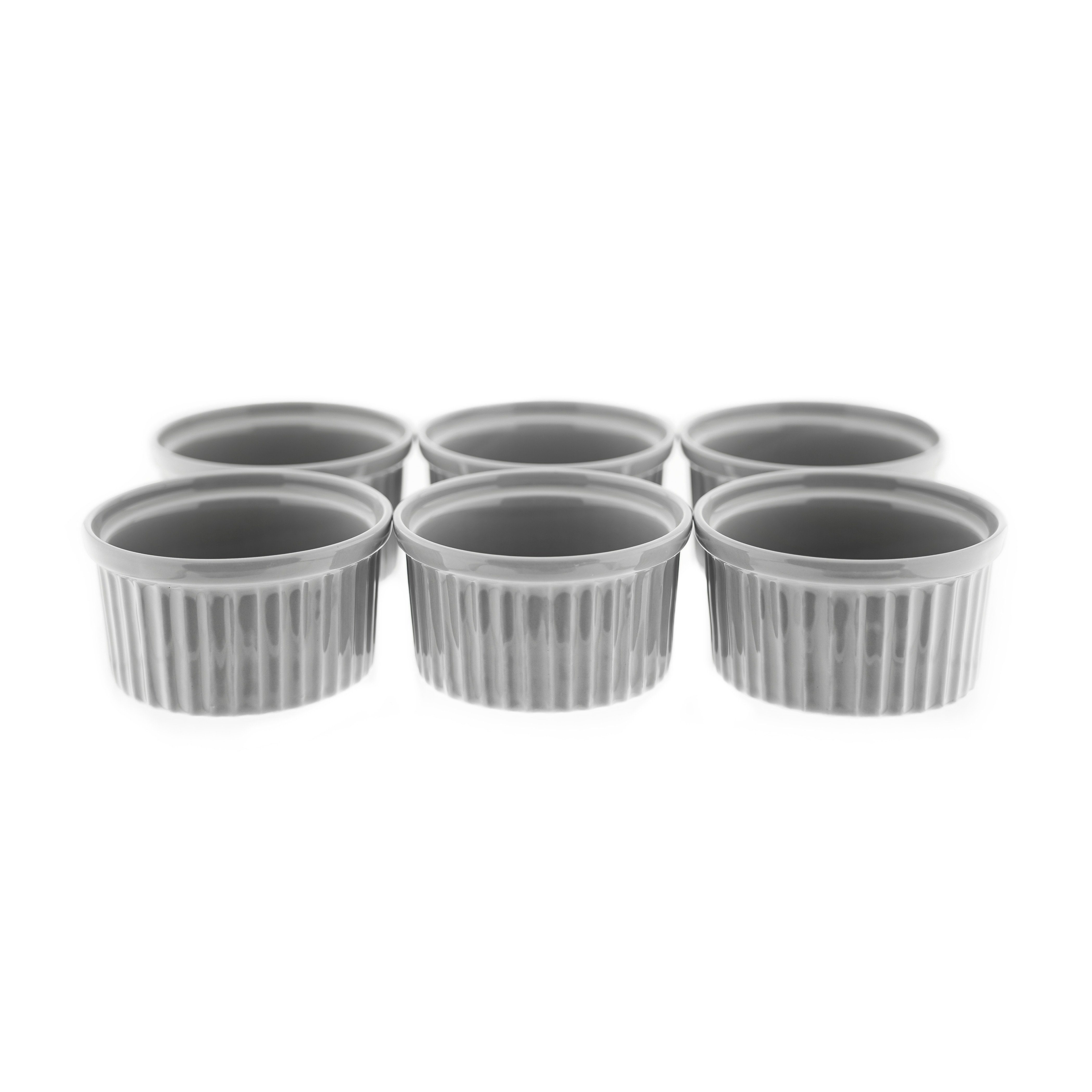 Almina Muffinform 6 Teiliges Muffinform-Set Schale aus Porzellan Rund 180 ml – Bild 4 von 5