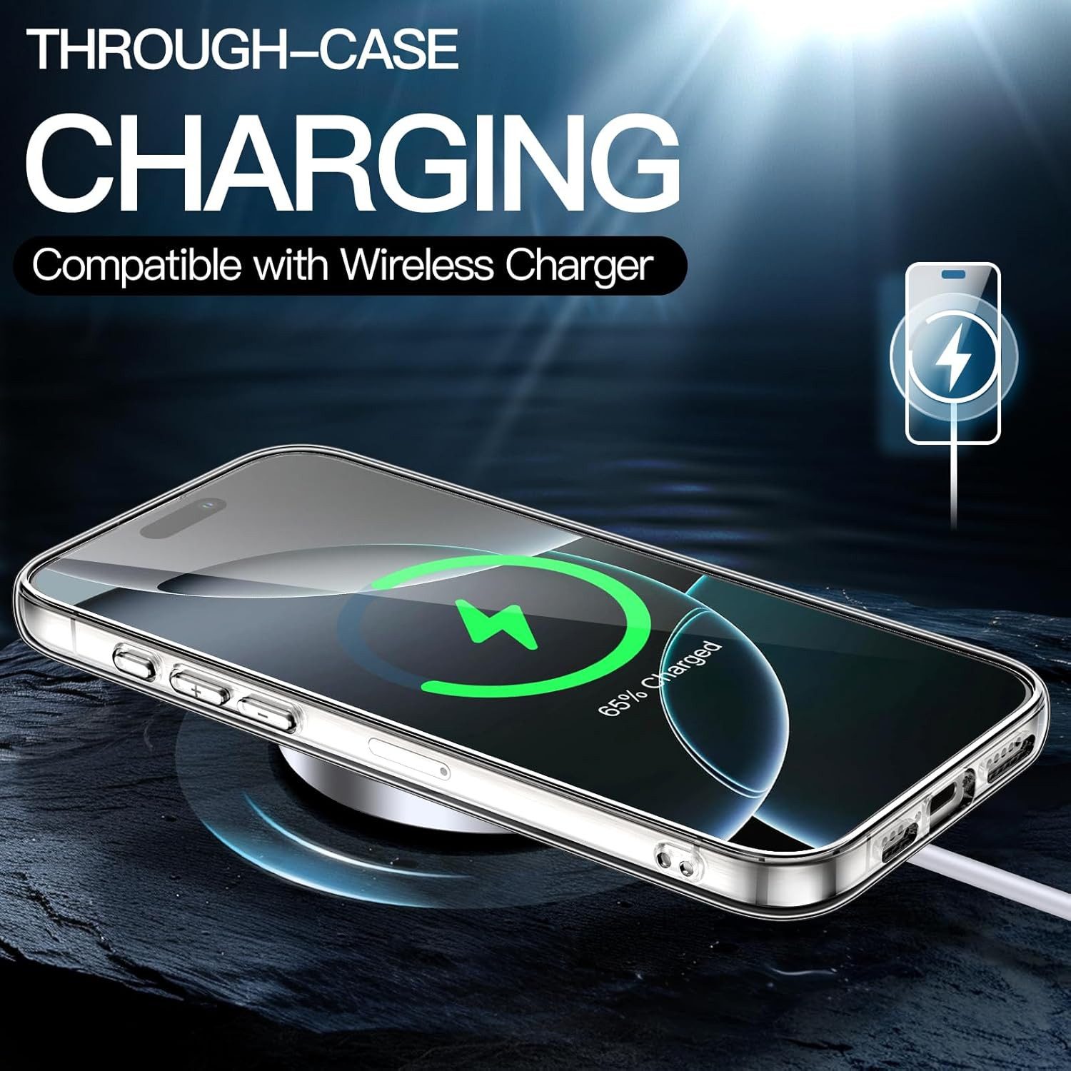 MSM Handyhülle Hülle für Apple iPhone 16 / Pro / Max / Plus Silikon Schutz Case Klar – Bild 4 von 5