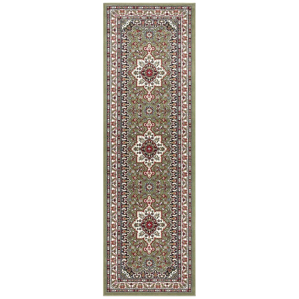 NOURISTAN Teppich Orientalischer Kurzflor Teppich Parun Täbriz Grün, rechte günstig online kaufen