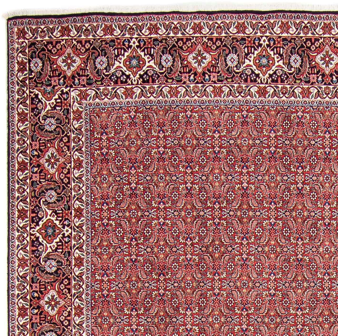 Orientteppich Perser - Bidjar - Handgeknüpft, 15 248 307 x mit Wohnzimmer, cm Höhe: - mm, hellrot, morgenland, Einzelstück rechteckig, Zertifikat