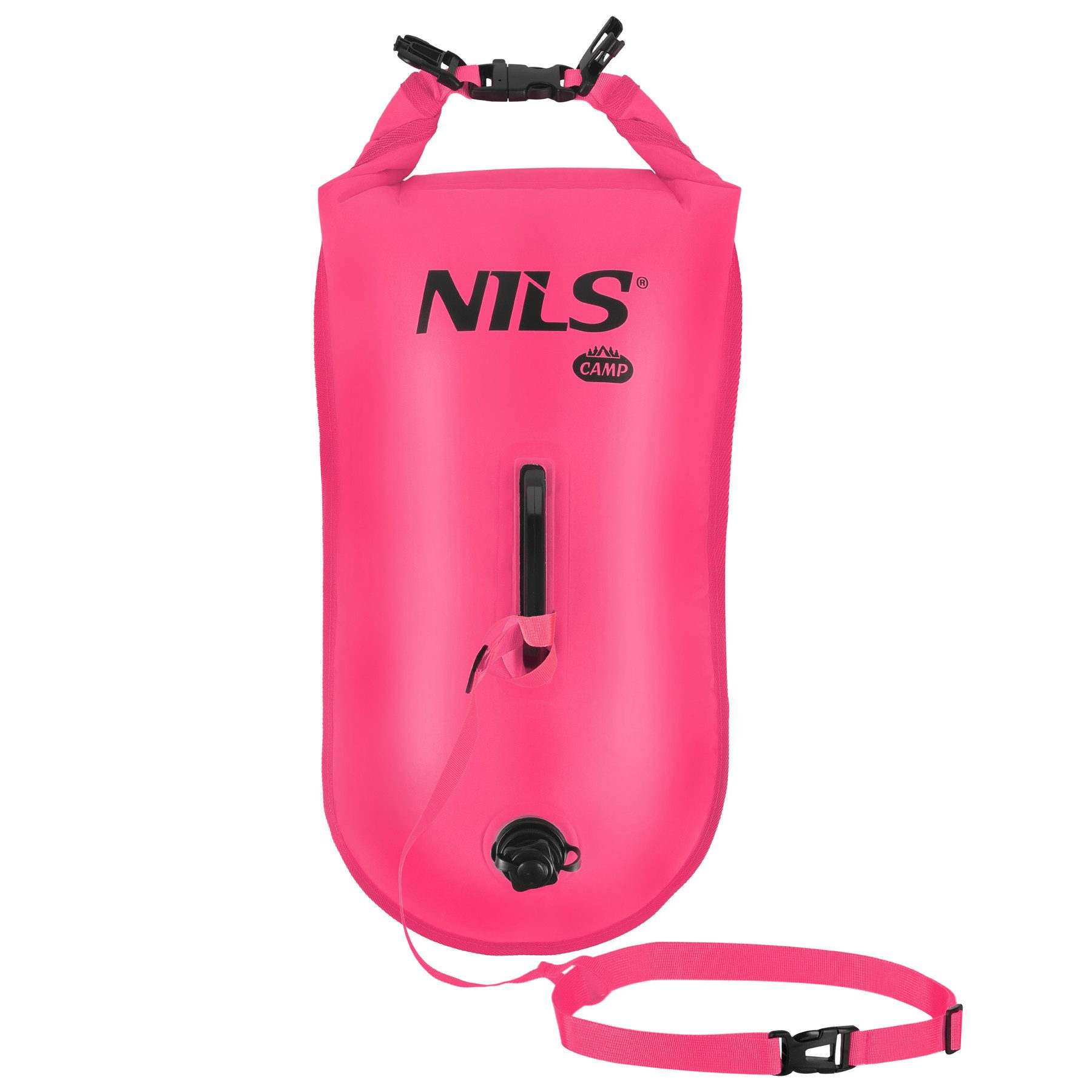 NILS CAMP Boje Schwimmboje Trockentasche Schwimmrucksack, 28 l Trockentasche, 2 Luftkammern, Rucksack