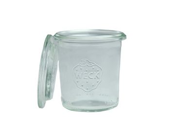 MamboCat Einmachglas 12er Set Weck Gläser 140 ml Sturzgläser mit 12 Glasdeckeln, Glas