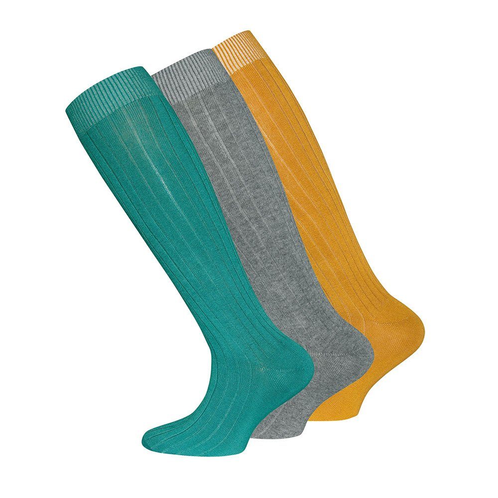 Ewers Kniestrümpfe Kniestrümpfe 3er Pack Rippe günstig online kaufen