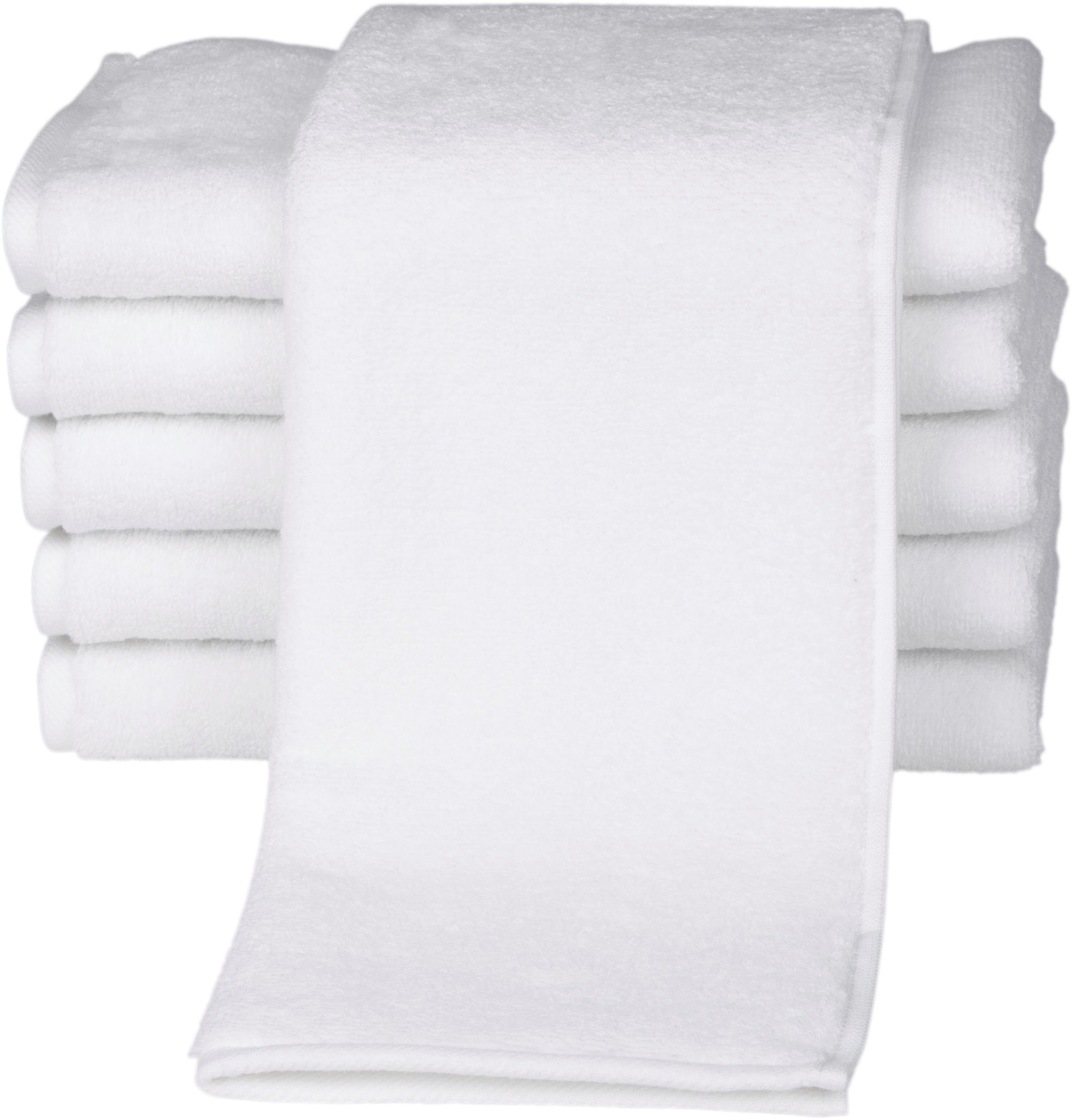 ROSS Gästehandtücher Sensual 9000, Frottier (6-St), mit Aloe-Vera-Öl veredelt
