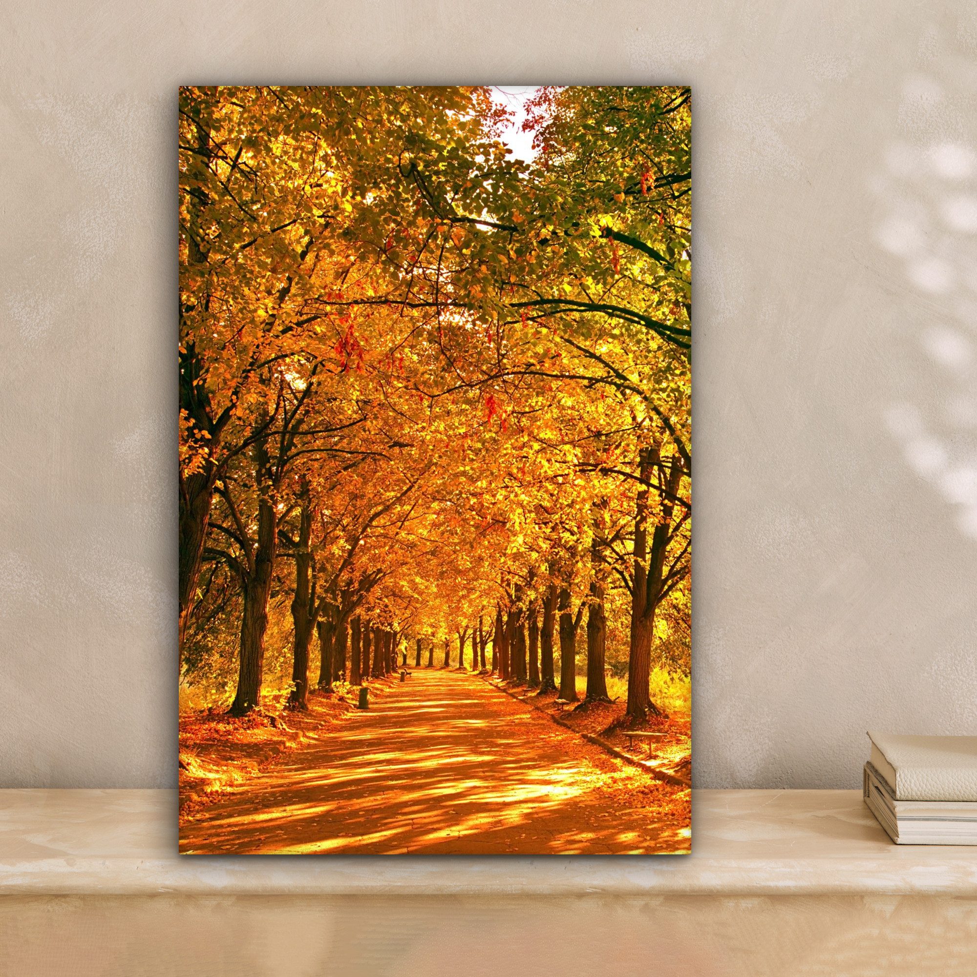 OneMillionCanvasses® Leinwandbild Wald - Herbst - Jahreszeiten - Ländlich, günstig online kaufen