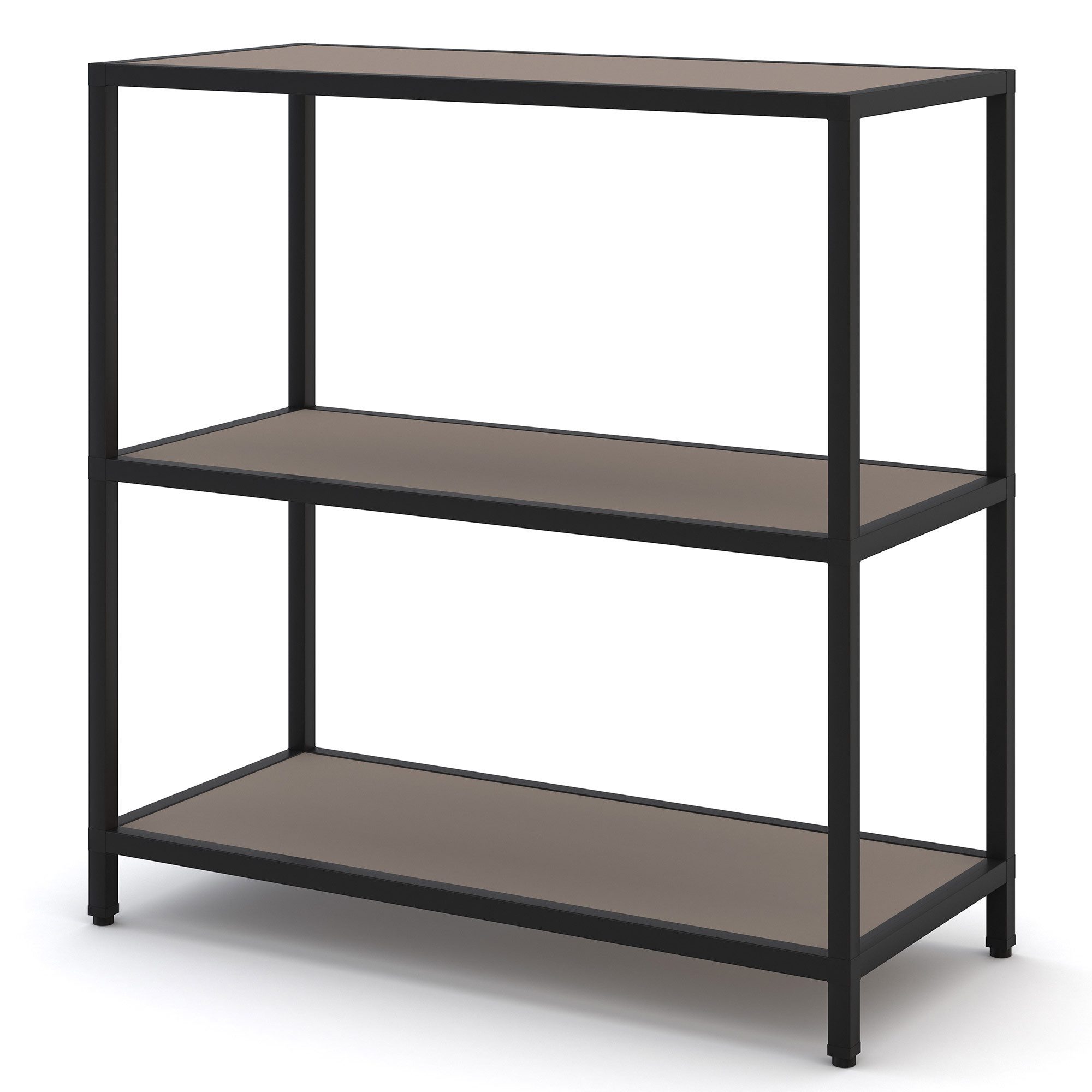 ASSMANN Büromöbel Standregal Cubas, 80x36x82cm, einfache Montage, für Büro und Homeoffice, TÜV-zertifiziert, Blauer Engel, FEMB Level 3