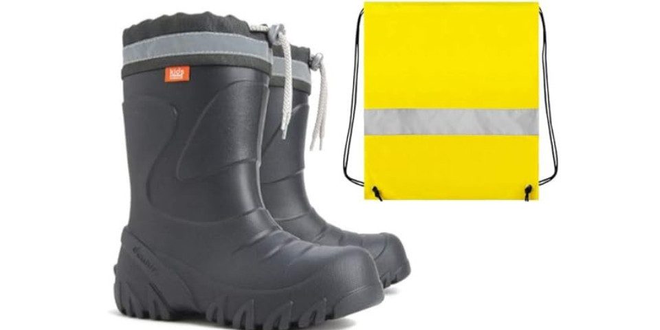 GOLDKIDS Demar Ultra Leichte Gummistiefel (Lammfell, Gefüttert Winterstiefel) Winterstiefel Winterschuhe Mammut