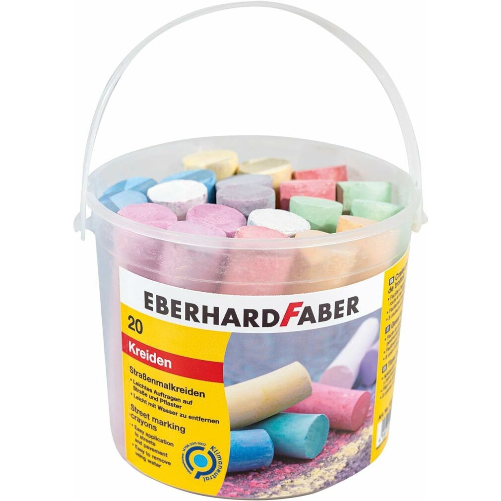 Eberhard Faber Kreidemarker Straßenmalkreide farbsortiert 20 St.