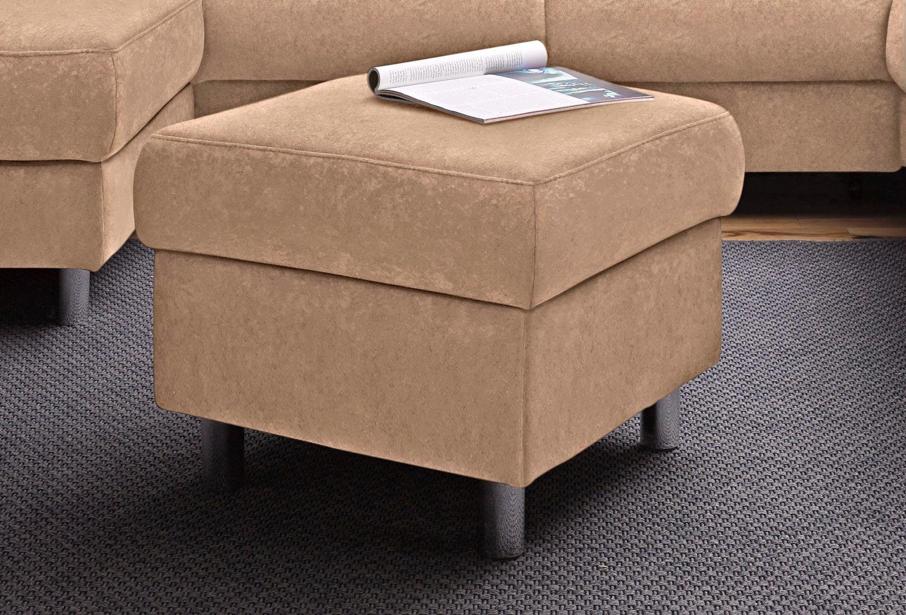 sit&more Polsterhocker, In hochwertiger Verarbeitung online sit&more Polsterhocker, grau, Luxus-Microfaser ALTARA NUBUCK®
