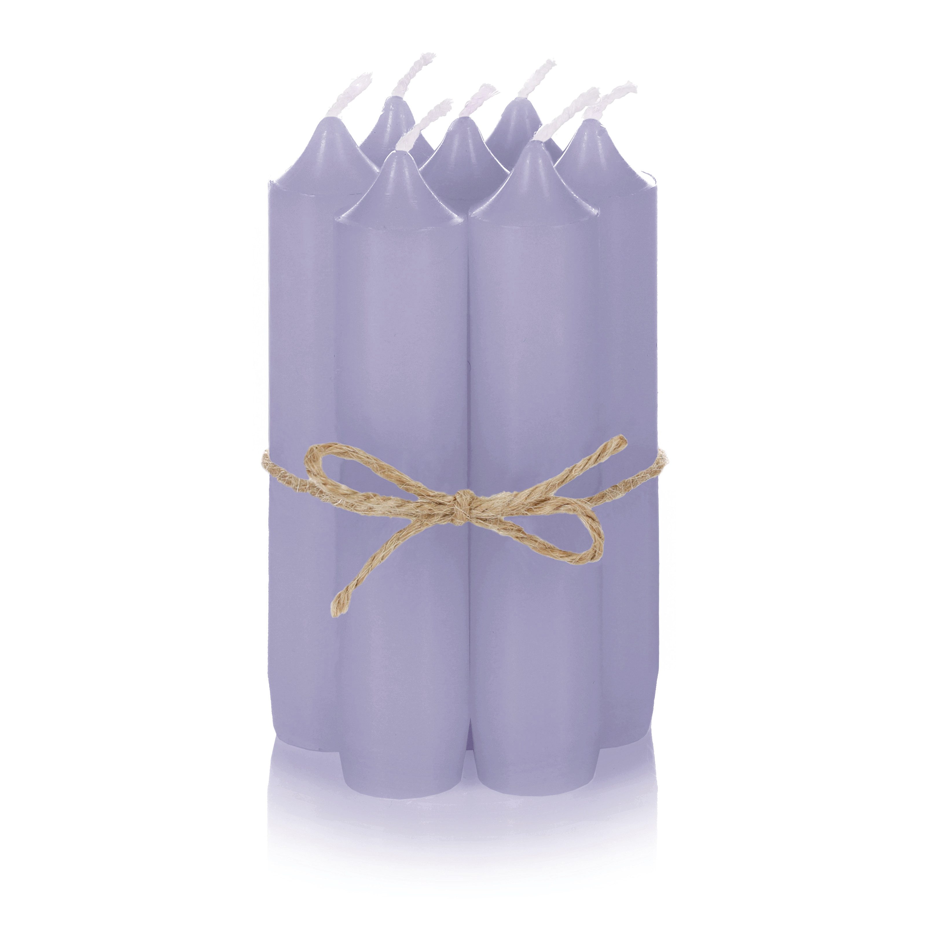 Nordstern Spitzkerze Stabkerzen 11 x 2,2 cm (Set, 6er), Ideale Tisch Deko für Hochzeit oder Weihnachten