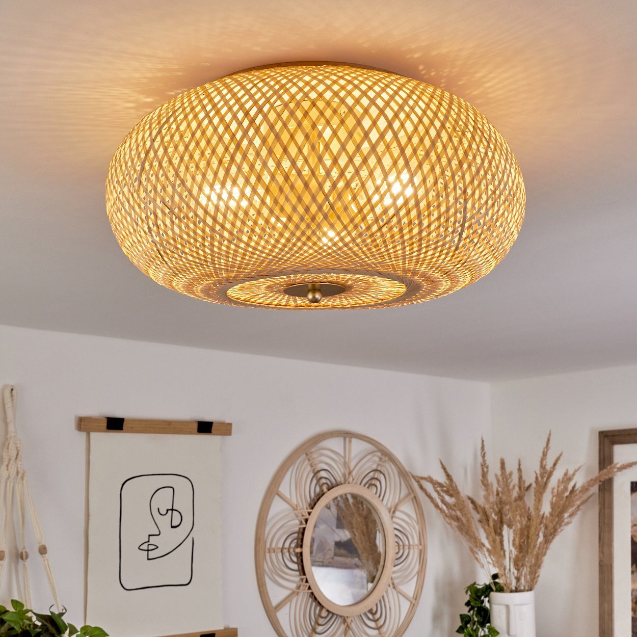hofstein Deckenleuchte »Decollatura« runde Deckenlampe aus günstig online kaufen