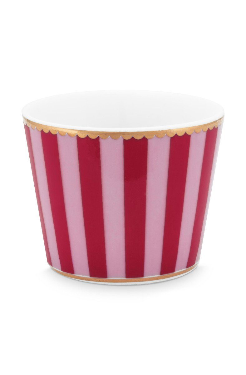 PiP Studio Eierbecher Love Birds Stripes Eierbecher rot/pink, Egg Cup Love Birds Stripes Red-Pink