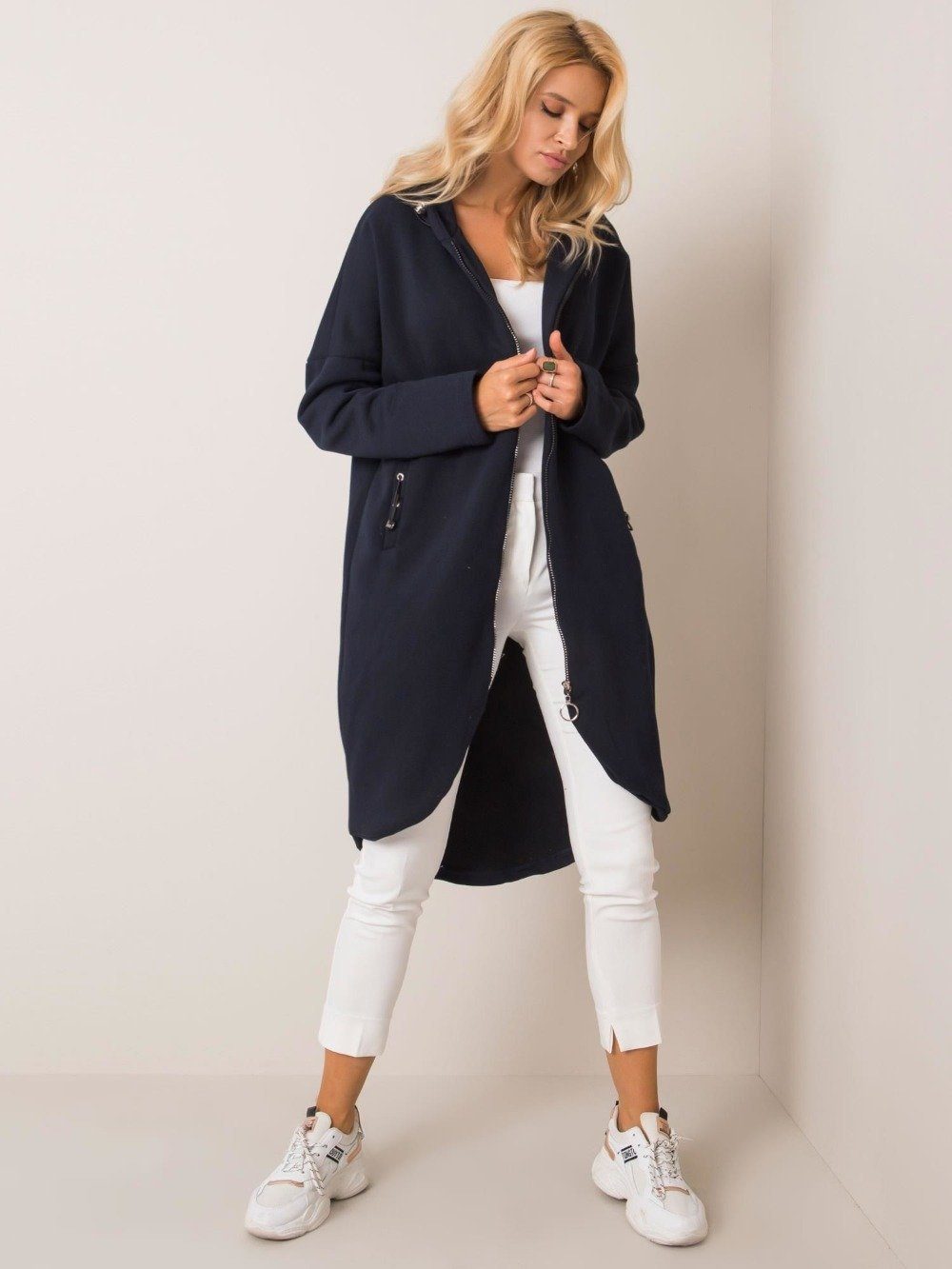 ANNIS Fashion & Accessoires Kapuzensweatjacke MIRA (1-tlg) 90% Baumwollante günstig online kaufen