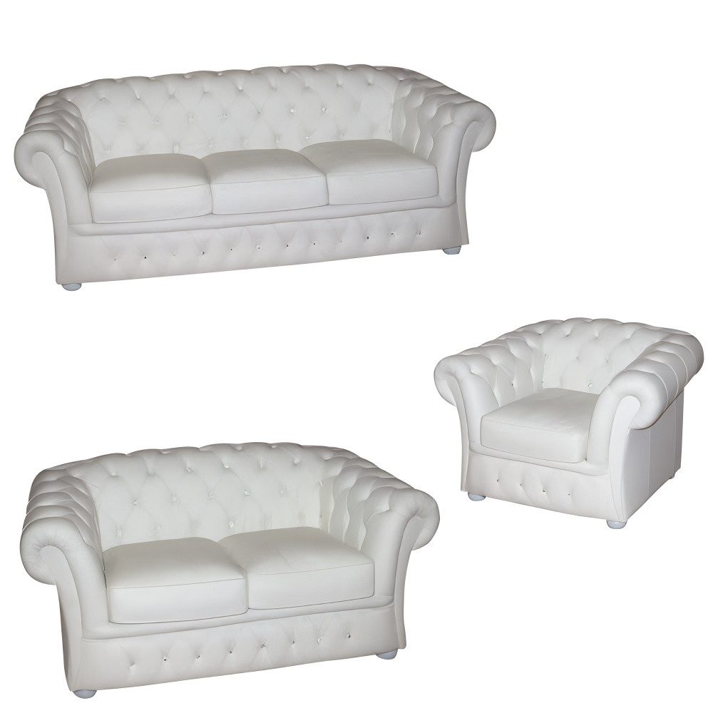 Xlmoebel Polstergarnitur Chesterfield Sofa in elegantem Design mit hochwertiger Polsterung, (CHESTERFIELD 2016-04), Hergestellt in Europa