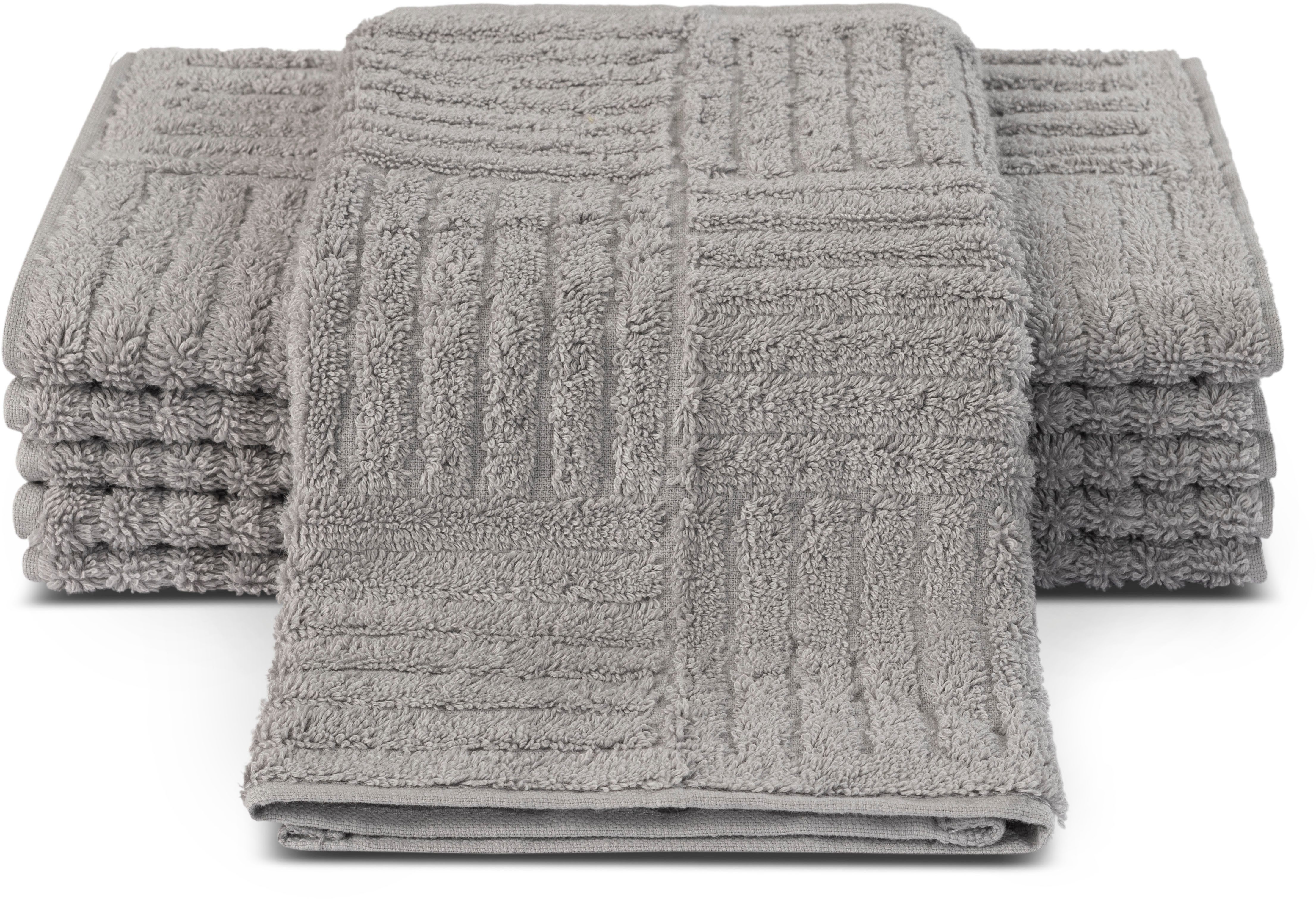 ROSS Gästehandtücher CARRE, Frottier (Packung, 6-St), günstig online kaufen