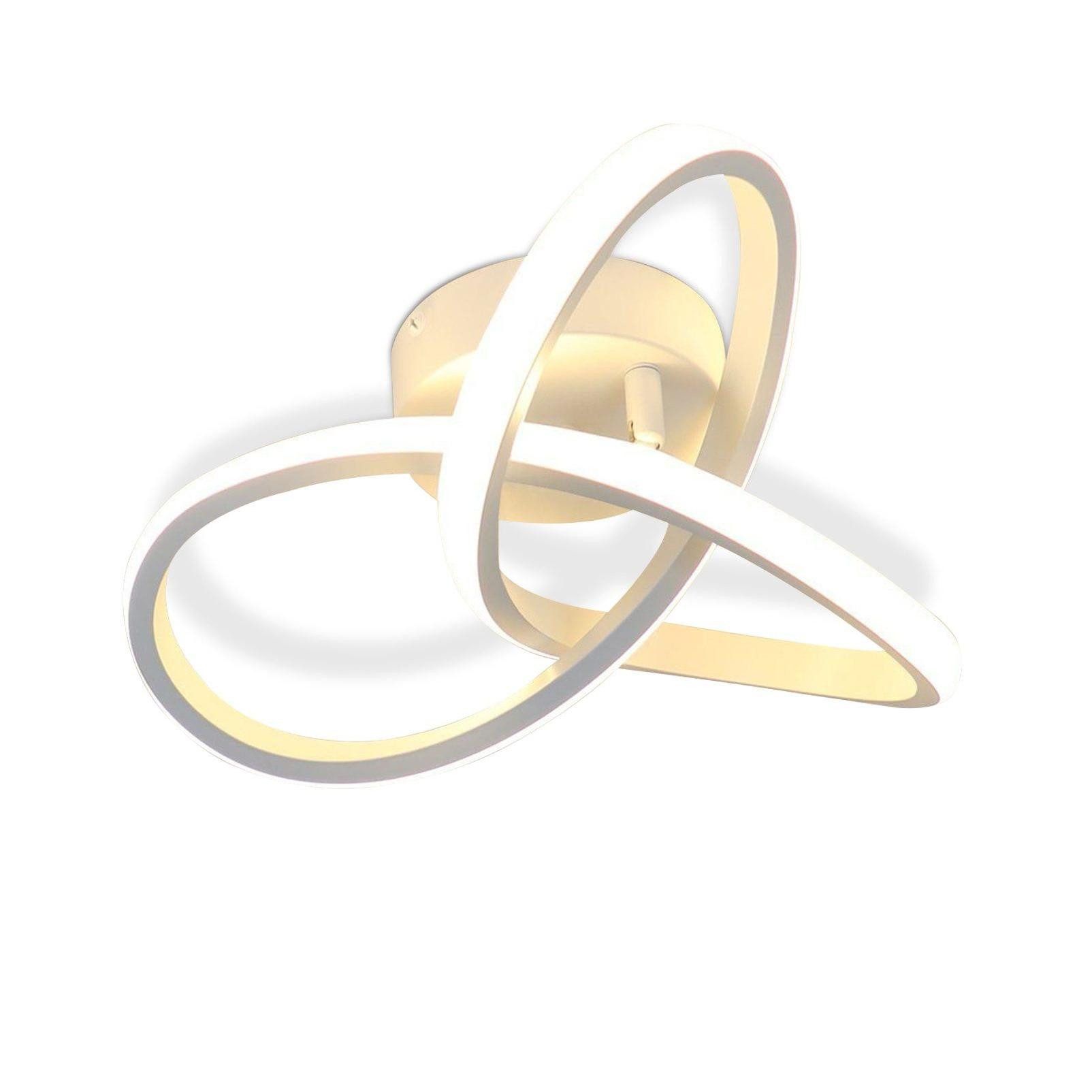 Nettlife LED Deckenleuchte Flurlampe Modern Küchenlampe Schwarz-Weiß Design günstig online kaufen