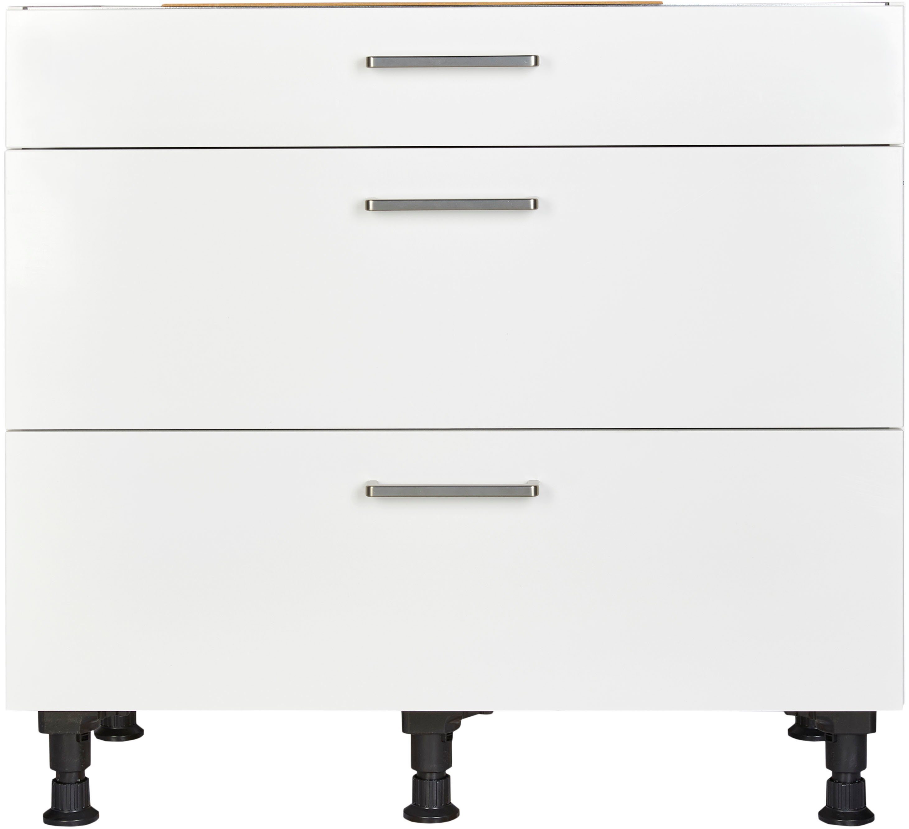 nobilia® Kochfeldumbauschrank "Touch", vormontiert, mit Schubkasten und Auszügen, in den Breiten 60 und 90 cm