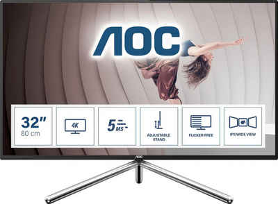 AOC U32U1 LCD-Monitor (80 cm/31,5 ", 3840 x 2160 px, 4K Ultra HD, 5 ms Reaktionszeit, 60 Hz, IPS)