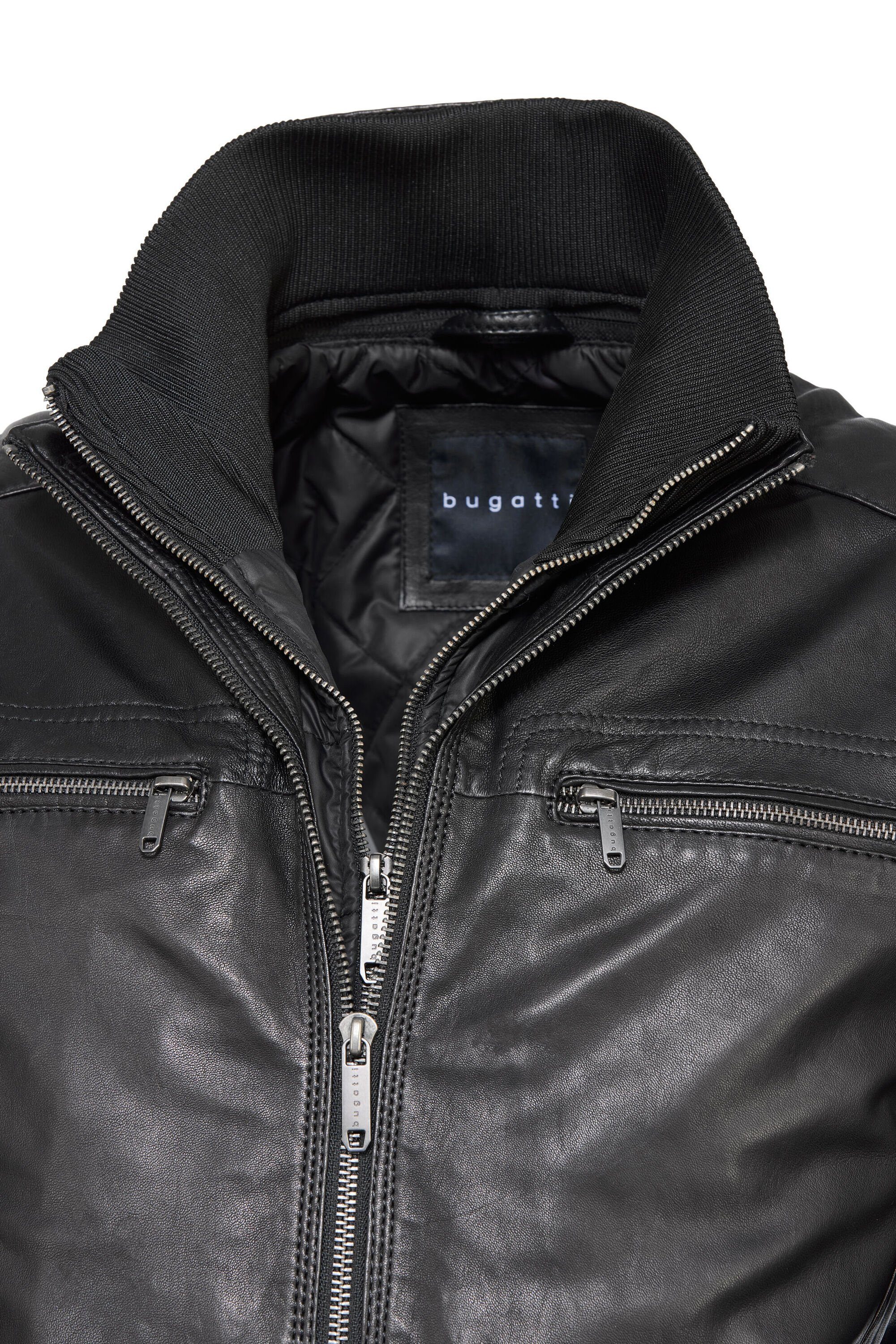 bugatti Lederjacke BUTIZIANO (1-St) aus hochwertigem Leder