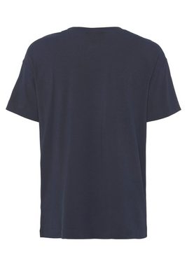 HUGO T-Shirt Linked T-Shirt mit HUGO Druck auf der Brust