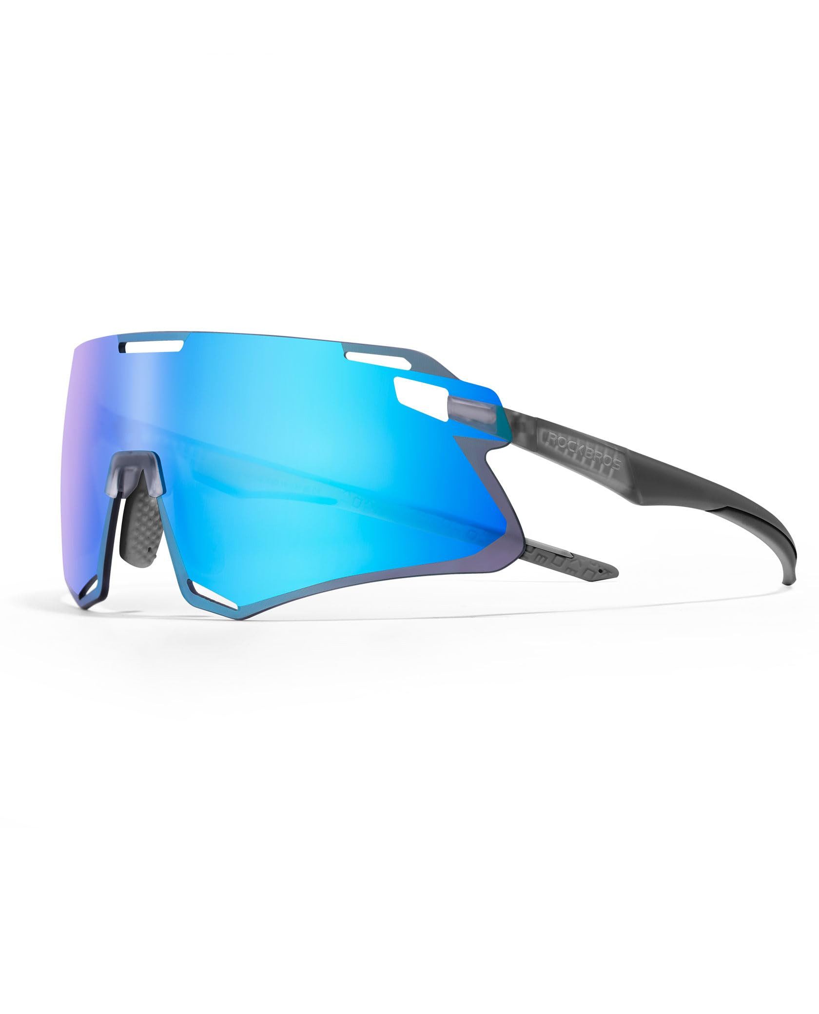ROCKBROS Fahrradbrille Sportbrille Herren Damen Fahrrad MTB Outdoor TR90 Rahmen, polarisiert, winddicht, ultraleicht, myopie-Rahmen, mehrfarbig