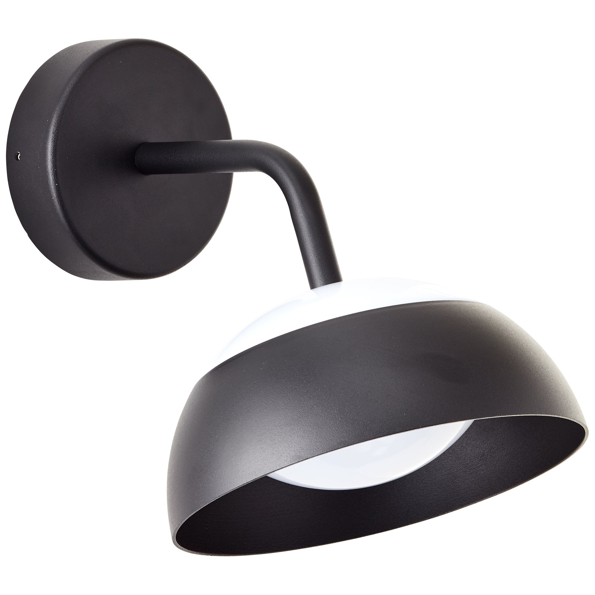 schwarz, Aluminium/Polycarbonat, Außen-Wandleuchte L 1x Brilliant LED Matfen Matfen, Außenwandleuchte sand LED