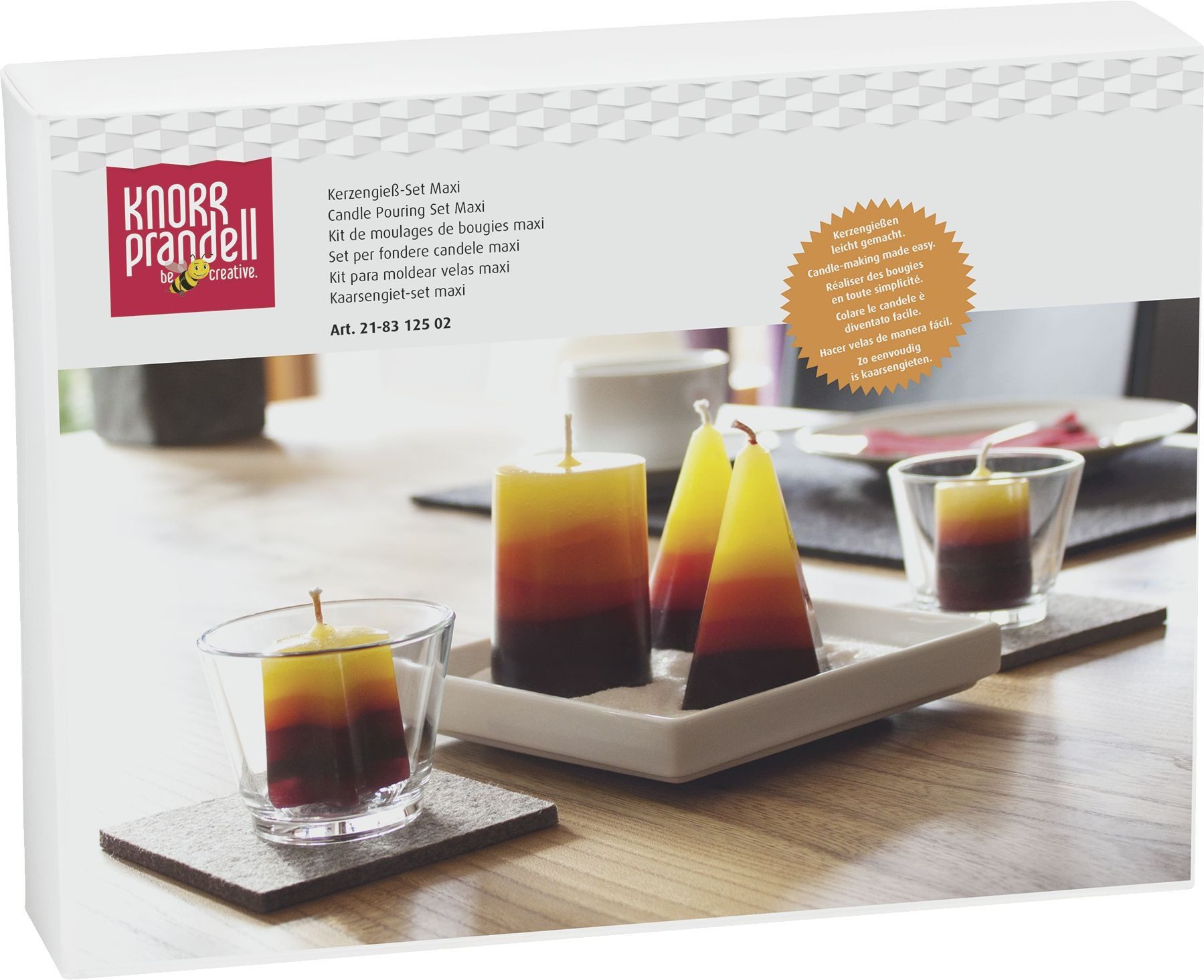 Knorr Prandell Bastelfilz Kerzengieß-Set maxi 600g