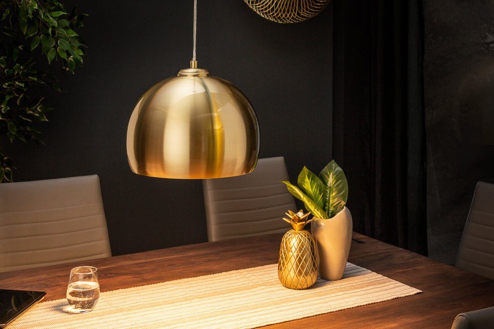 riess-ambiente Hängeleuchte GOLDEN BALL 30cm gold, ohne Leuchtmittel, Wohnzimmer · Metall · Kugel · Esszimmer · Modern